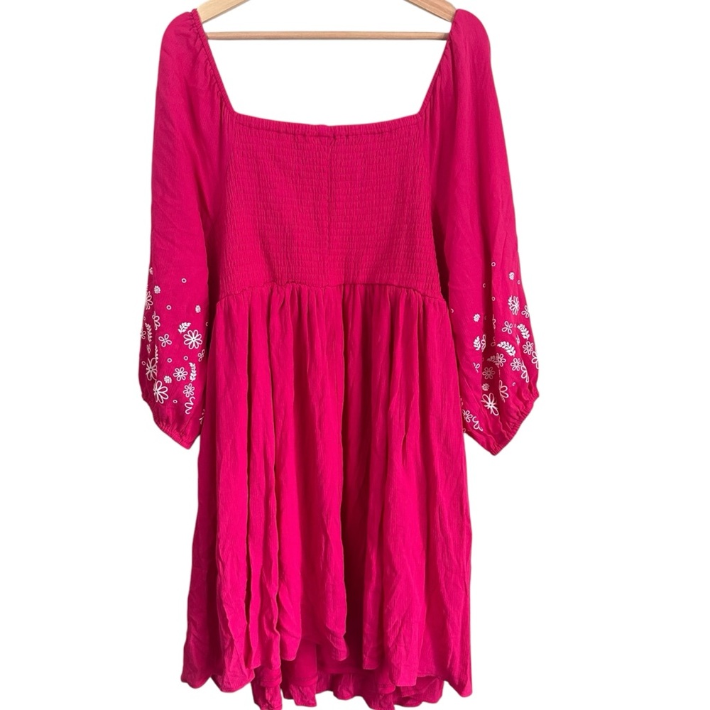 Torrid Mini Crinkle Gauze Blouson Sleeve Dress Size 3X NWT - Picture 3 of 7